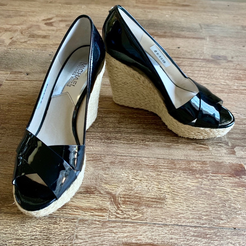 Michael Kors Black Wedge shoes